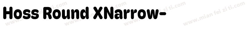 Hoss Round XNarrow字体转换